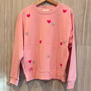 Lilly Pulitzer Pink Heart Crewneck Sweatshirt